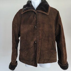 Pacific Trail Women's Brown Leather Coat Size M
